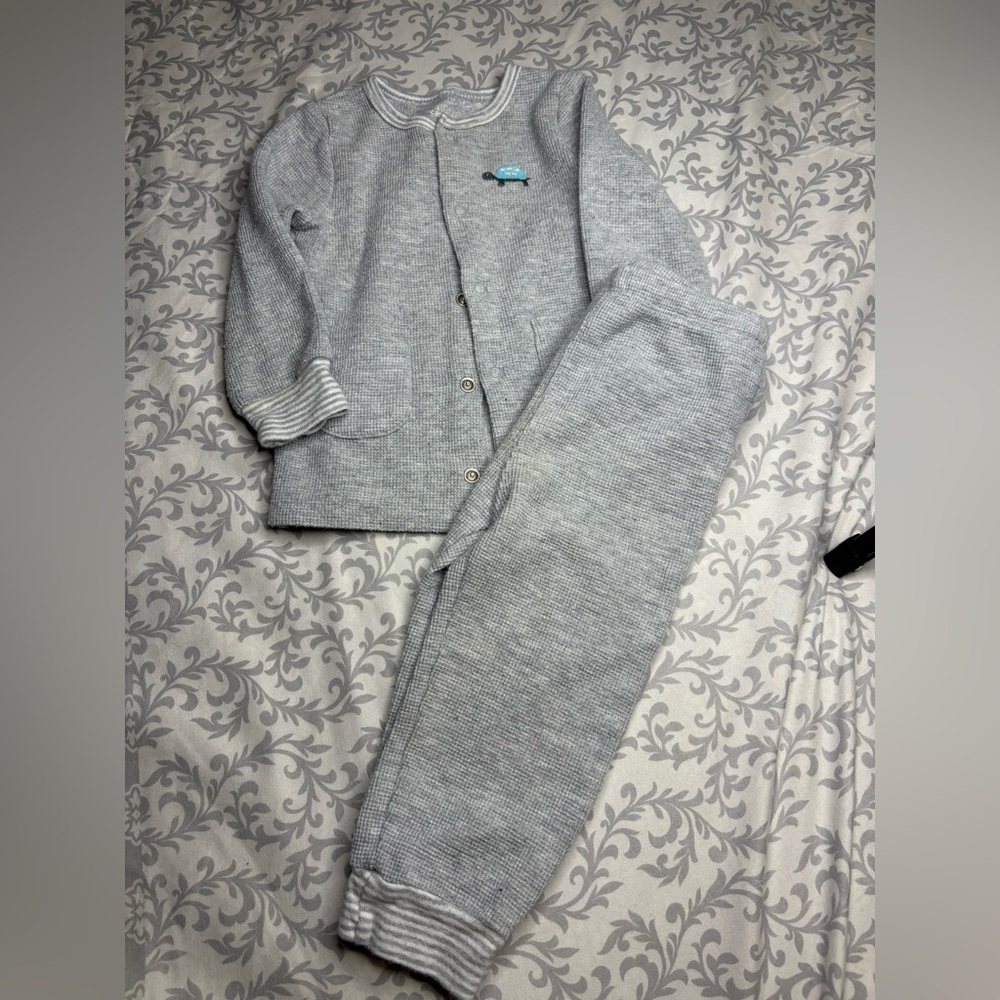 Gap clothing bundle Gray Knit Cardigan Pants Set & navy knit cardigan pant set